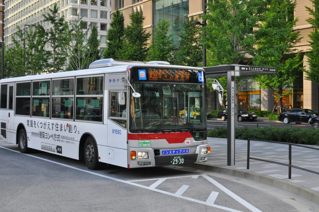 A bus on a Tokyo street