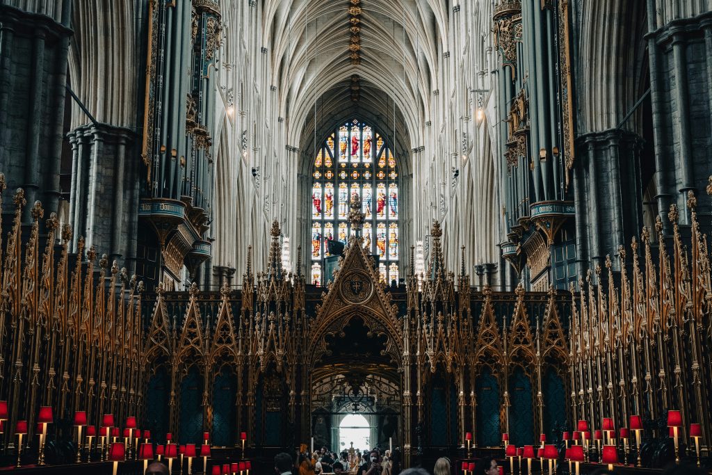 The inside of a London cathedral 