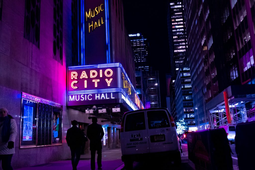 NYC At night, radio city