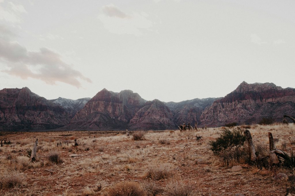 Las Vegas desert in fall/winter