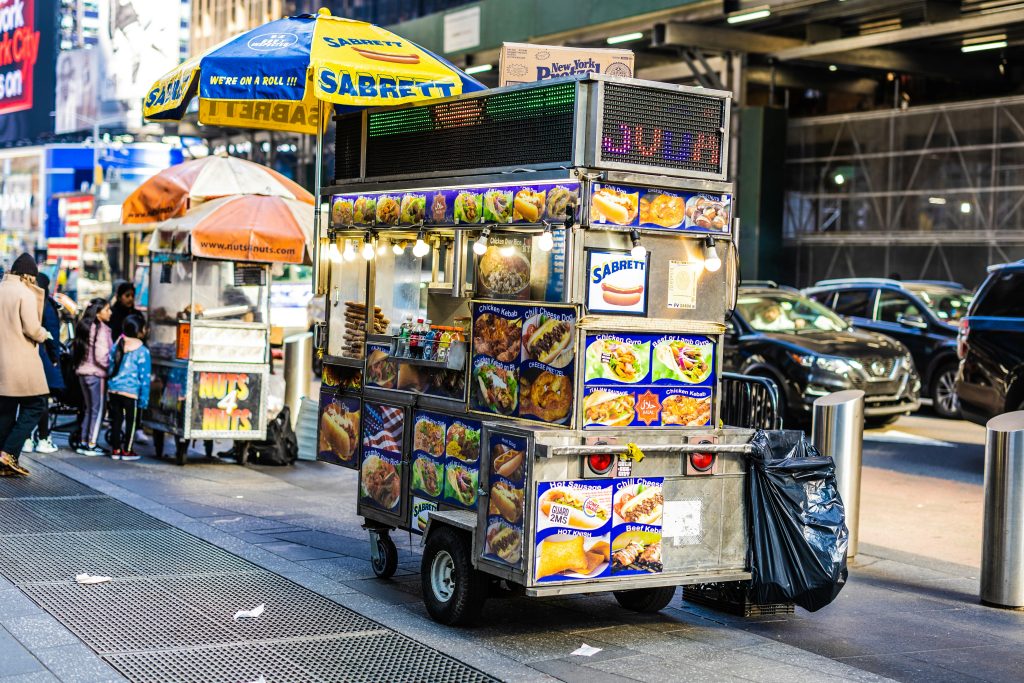 NYC food cart, iconic food cart