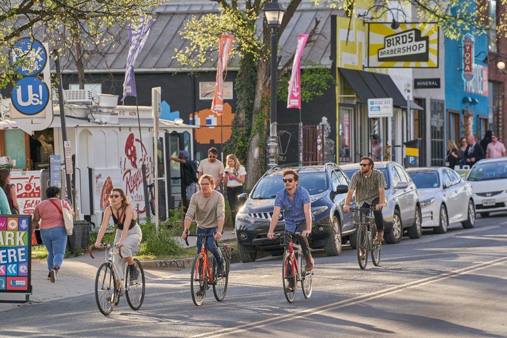 Bikers in Austin