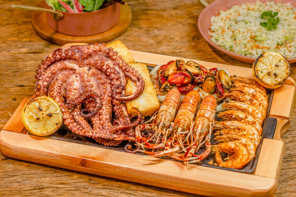 Seafood platter