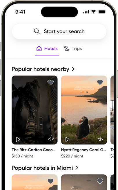 Travly app screens